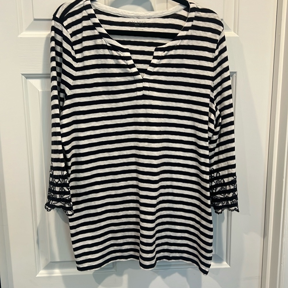 Talbots stopped cotton top